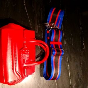 Versace Palazzo Empir red shoulder bag